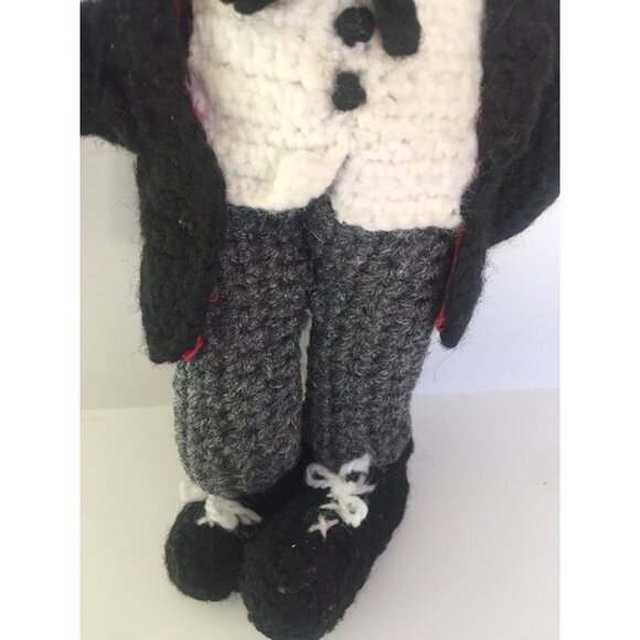 Vintage Groucho Marx Doll Crocheted Handmade Cigar And Formal Tails - Picture 10 of 10